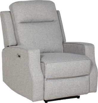 HOMCOM Electric Armchair - Fabric Recliner Chair with USB Port - Grey | TJ Hughes