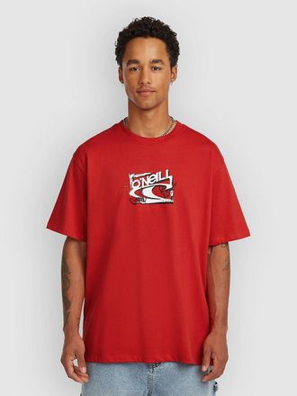 O'Neill Essentials 90S Logo T-Shirt rosso