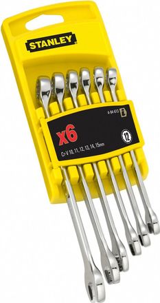 Stanley Llaves Combinadas - Juego De 6 Piezas 10, 11, 12, 13, 14, 15mm 4-94-646