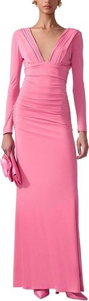 Carolina Herrera Ruched Gown