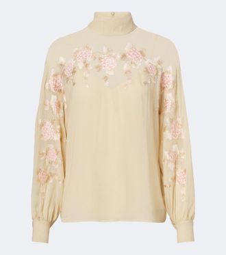 Zimmermann Blusa Valiant con ricamo