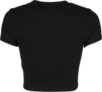 Tommy Hilfiger Womens T-Shirt Black T-shirts And Polos