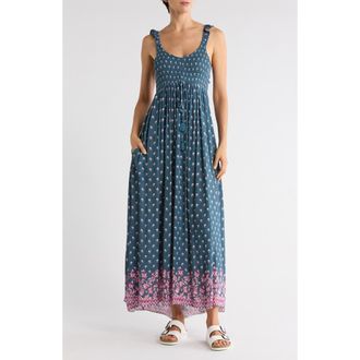 Amuse Society Shanti Maxi Dress in Teal at Nordstrom Rack, Size X-Small