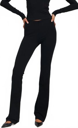 SPRWMN Womens Micro Flare Pants In Black