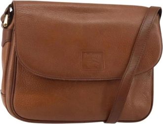 Burberry Pre-owned Vintage Shoulder Bag - Dames - Vintage Schoudertas - Bruin - ONE Size - Leer - Vintage