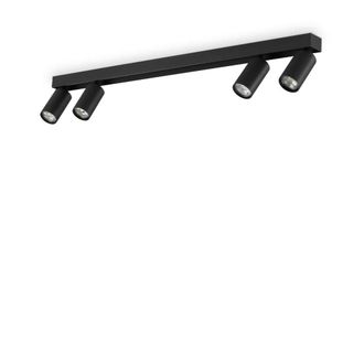 Netlighting Profilo 4 Light Ceiling Spotlight Bar Black