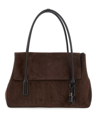 Tom Ford Large Eclipse Suede Bag