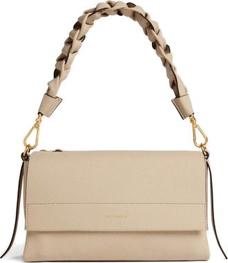 Coccinelle Borsa a spalla con manico intrecciato - Toni neutri