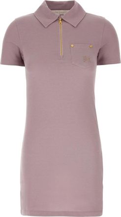 Palm Angels Pique Polo Jurk - Dames - Korte kleedjes - Roze - XS - Katoen - Kleedjes