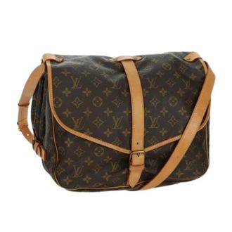 Louis Vuitton Pre-owned Cross Body Bags, female, Brown, Size: ONE SIZE Pre-owned Saumur 35 Shoulder Bag
