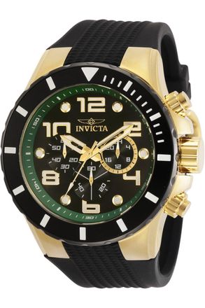 Invicta Pro Diver 30777 Herenhorloge - Quartz Uurwerk - Roestvrij Staal met Zwarte Wijzerplaat - 50 mm