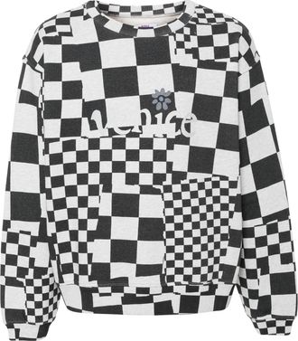 ERL MENEs Venice Checker Crewneck Knit