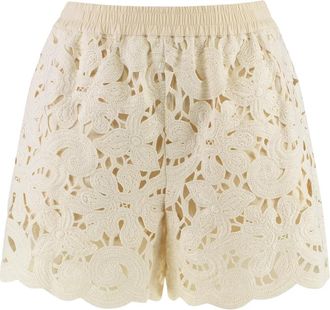 Moncler Broeken - Dames - Bermuda - Beige - 2XS - Korte Broeken