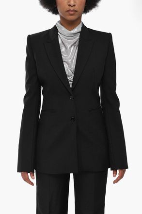 Off-white PERMANENT Blazer Slim Fit CORPORATE in Misto Lana Off-White