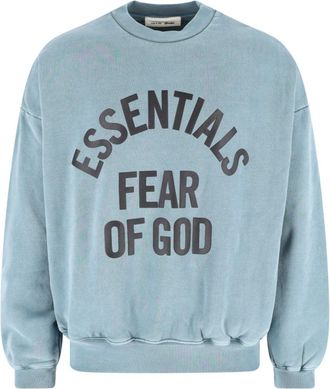 Fear of God Blue Relaxed Oversized Arched Logo Sweatshirt