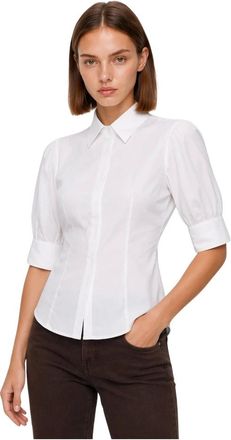 Kocca Overhemden, Dames, Wit, XS, Katoen, Baloonx Blouse