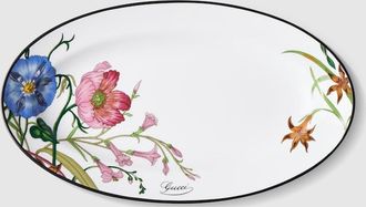 Gucci Flora Small Oval Tray, White