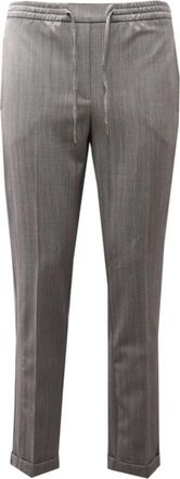 Woolrich Dames, Broeken, Grijs, Maat: XS Flanel