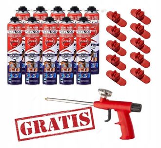 OEM 10x Espuma Pulverizada Polynor Pro Pur Techo Tabiques Suelo Holand&eacute;s