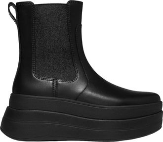 FitFlop FitFlop Womens F-Mode Stack Leather Chelsea Boots in All