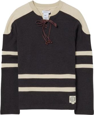 Nike x Bode Astro Grabber Lacing Knit Sweater Asia Sizing Shaded Brown Natural Linen White FJ0218-235