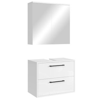 Badplaats Set Mueble Bajo Lavabo Florence 60 X 35 Cm - Blanco Brillo - Mue