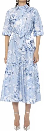 Lavi Zara Dress In Blue Floral