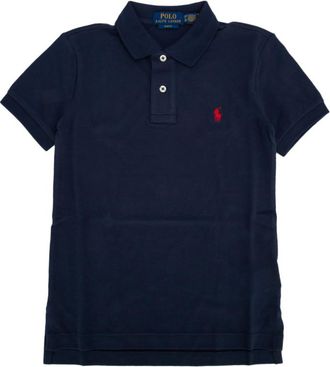 Polo Ralph Lauren Kids Navy Blue Logo Polo