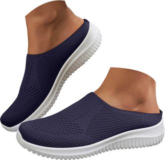 Generic Orthopedic Shoes for Women,Women Comfy Orthopedic Walking Shoes Womens Lightweight Slip-On Knitted Sneakers Comfortable Fashion Flat Walking Shoes Bre