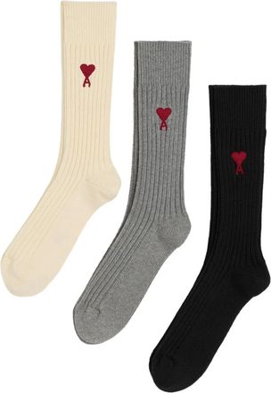 Ami Calzini con ricamo - Toni neutri