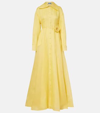 LEO LIN Abito lungo Josephine in seta