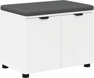 vidaXL Banco De Entrada 60 X 38 X 46 Cm Madera Ingenierizada Y Tela Vidaxl