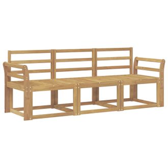 vidaXL Conjunto De Sof&aacute;s De Exterior 3 Pcs Blanco 194 X 63 X 73 Cm Vidaxl