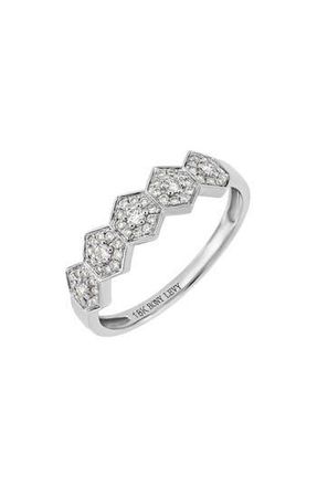Bony Levy 18K White Gold Pave Diamond Stackable Ring - 0.25ct. at Nordstrom Rack, Size 7.5