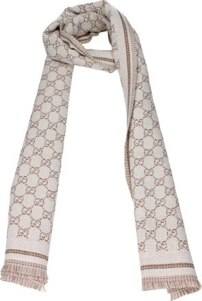 Gucci Damess Sjaals Wol Beige/Ivoor
