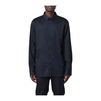 A|X Armani Exchange Heren, Overhemden, Blauw, Maat: M Katoen