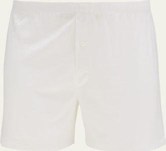 Emanuele Maffeis Mens Solid Cotton Boxers