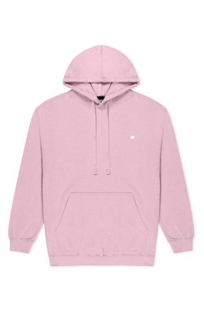 Dalix Womens Lil Heart Midweight Hooded Sweatshirt in Pink at Nordstrom, Size Xx-Large