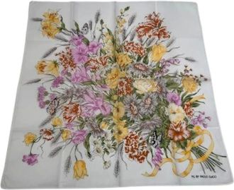 Gucci Pre-owned Scarves, female, Multicolor, Size: ONE SIZE Pre-owned Silk Scarf