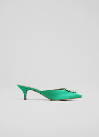 L.k. Bennett Womens Estella Open Courts, Green - Size UK 5