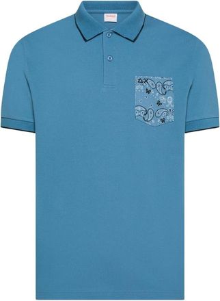 Sun 68 Tops, Heren, Blauw, M, Polo
