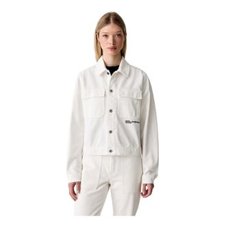 Karl Lagerfeld Giacca in denim regular fit - - Jackets - Donna - Beige - XL