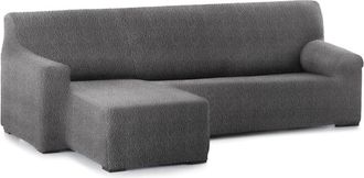 Eysa Funda sofá chaise longue elástica izq b/c gris oscuro 250 - 360 cm