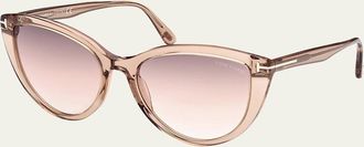 Tom Ford Isabella Plastic Cat-Eye Sunglasses