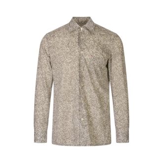 Kiton Nerano Shirt - Heren - Casual Overhemden - Bruin - 4XL - Leer - Overhemden