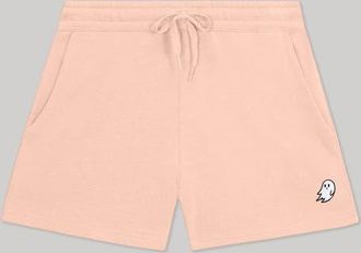 Dalix Womens Ghost Midweight Washed Fleece Shorts in Blush at Nordstrom, Size Xx-Large