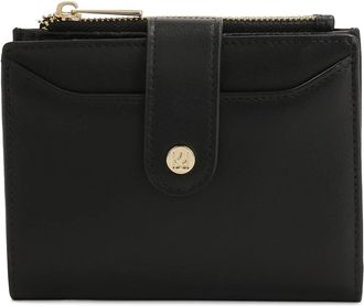 Kazar Zwarte platte leren portemonnee - Dames - Portefeuilles - Zwart - ONE Size - Leer - Accessoires