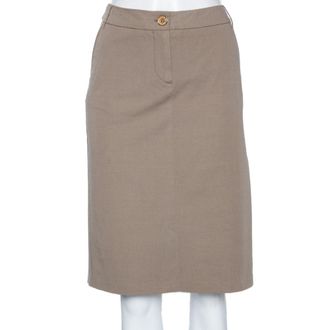 Max Mara Ecru Cotton Skirt
