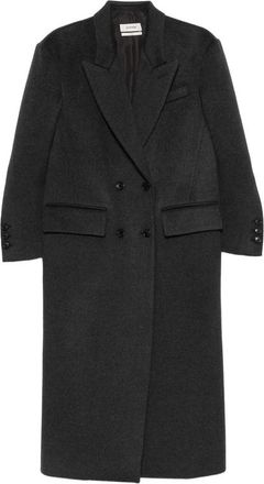 System Double-breasted Peak-lapel Coat