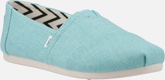 Toms Womens TOMS Womens Alpargata Classic Shoe in Aqua - Blue/Green - Size: 6